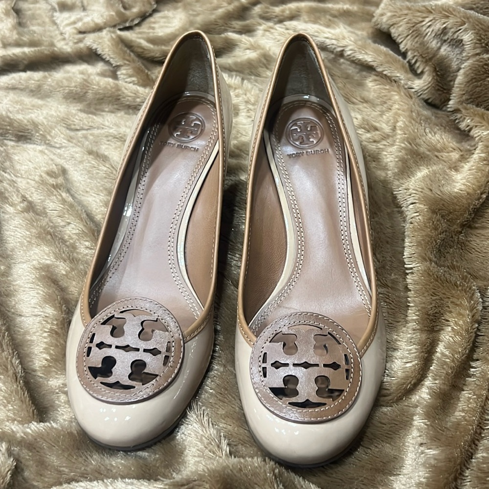 Tory Burch Brown/Beige Wedges